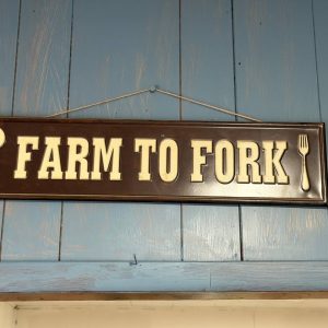 Farm to Fork Wall Sign