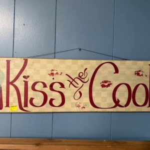 Kiss the Cook Wall Sign